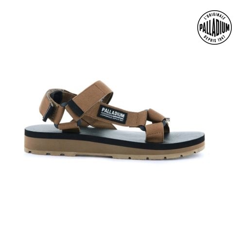 Palladium Outdoorsy Urbanity Men's Sandals Brown | UK X370-RBF